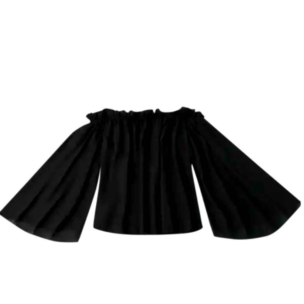 Off The Shoulder Chiffon Ruffle Blouse